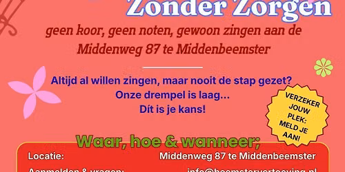 Zingen Zonder Zorgen — Uitgaan in Purmerend